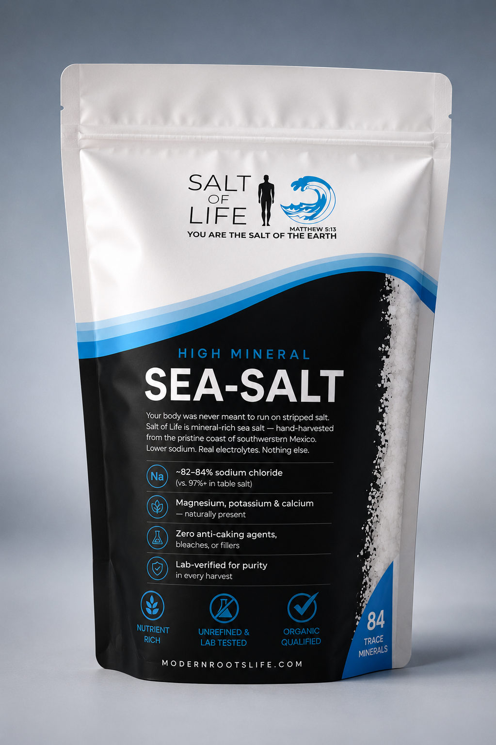 Salt of Life high mineral sea salt bag