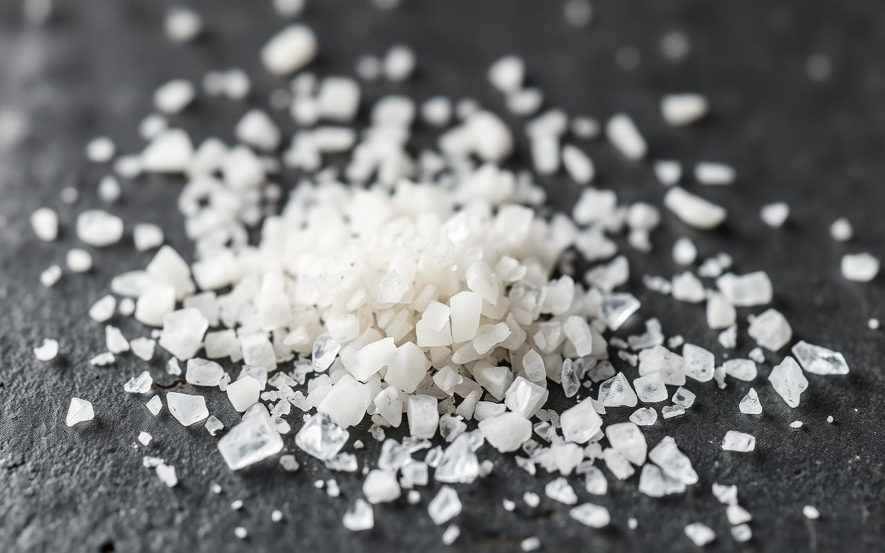 Mineral-rich sea salt crystals